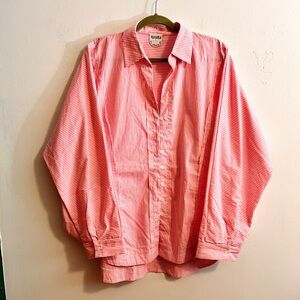 ARULA Pink and White Striped Shirt
